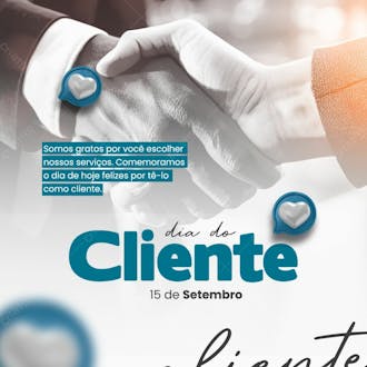 Dia do cliente somos gratos