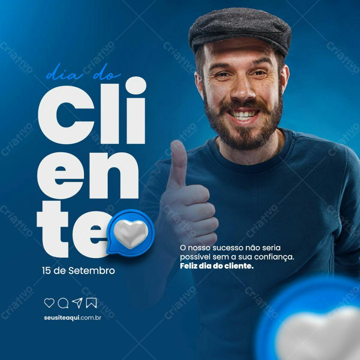 Postagem Dia do Cliente PSD Editável