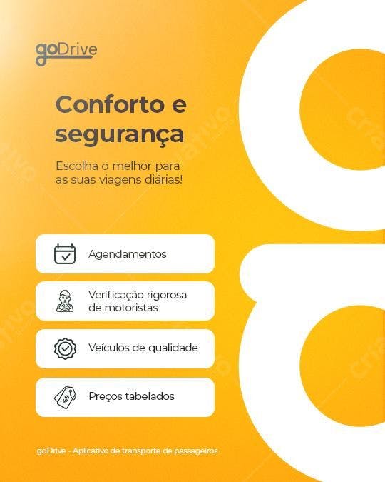 Flyer Aplicativo Transporte PSD Editável