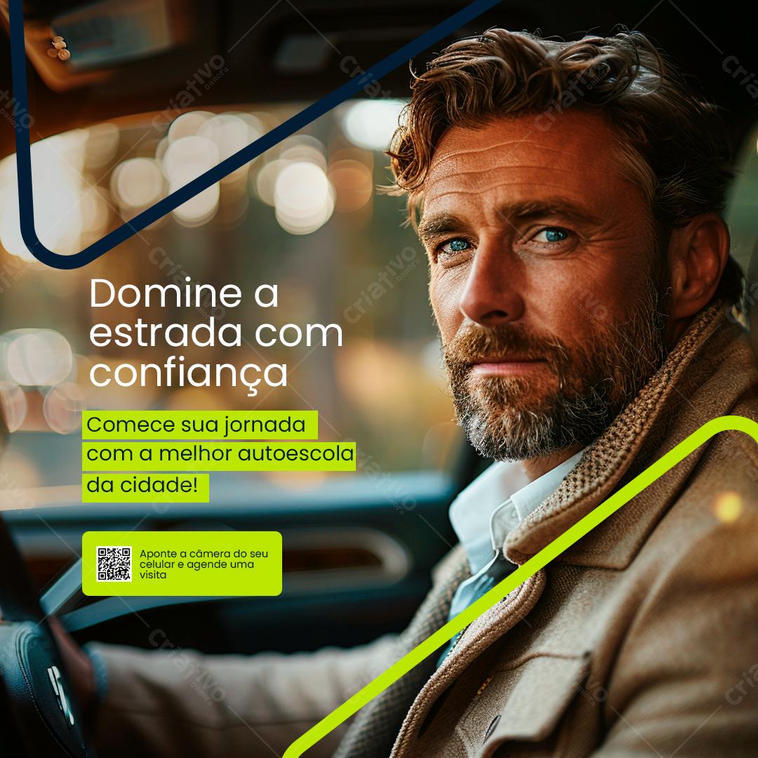 PSD para Propaganda de Autoescola PSD Editável