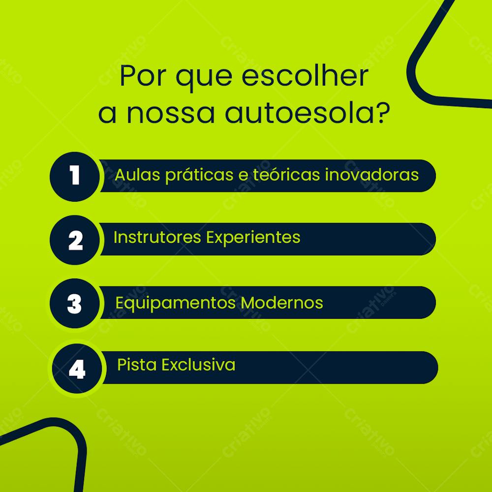 Social Media Design Autoescola Escolha