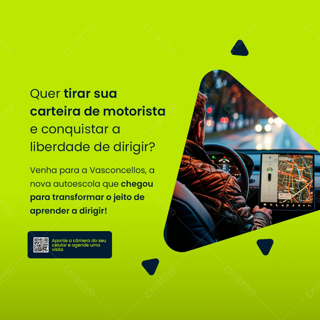 Post para Autoescola PSD Editável