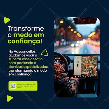 Social media design autoescola transforme o medo em confiança