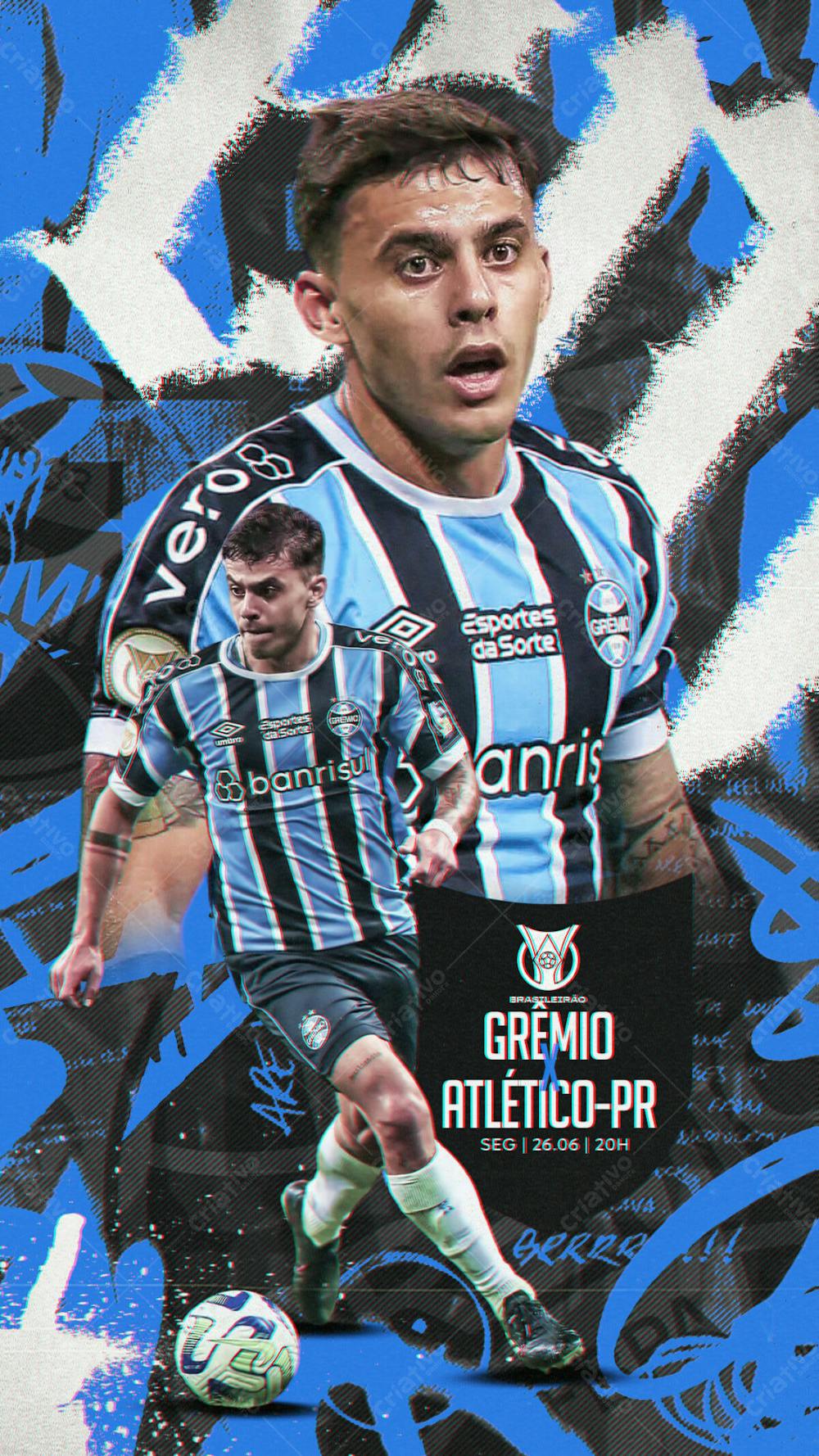 Carballo Grêmio Brasileirão Matchdays Story Psd Editável