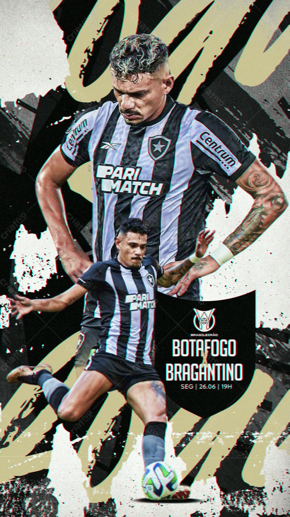 Tiquinho Soares Botafogo Brasileirão Matchdays Story Psd Editável