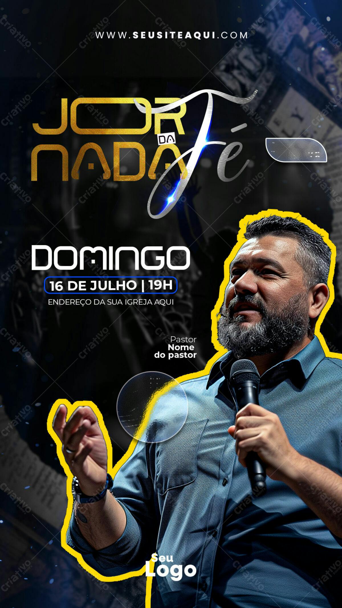 Flyer para Evento Religioso PSD Editável
