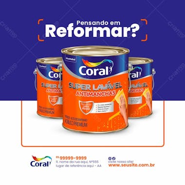 Pensando em reformar feed armazém de construção social media