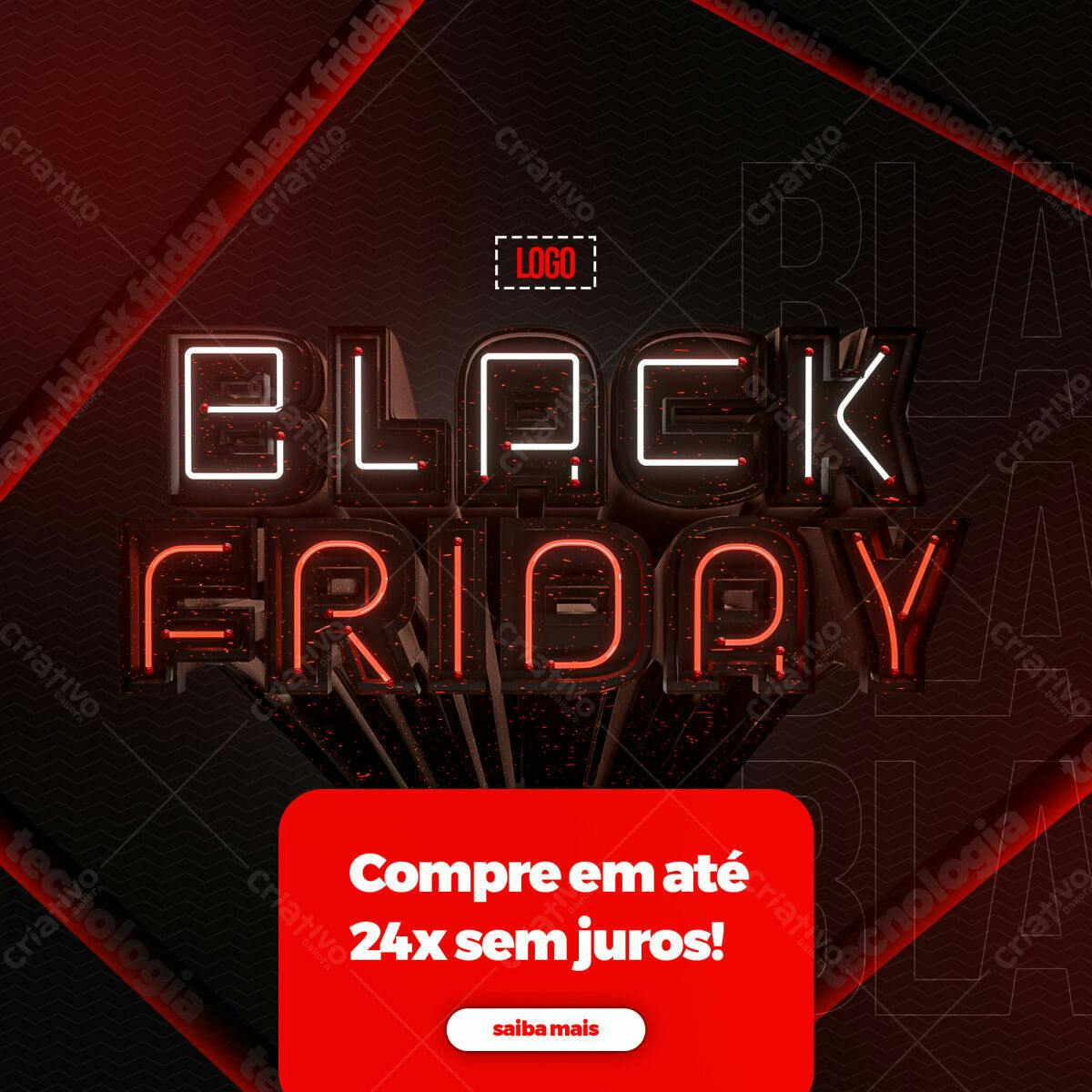 Flyer Black Friday PSD Editável