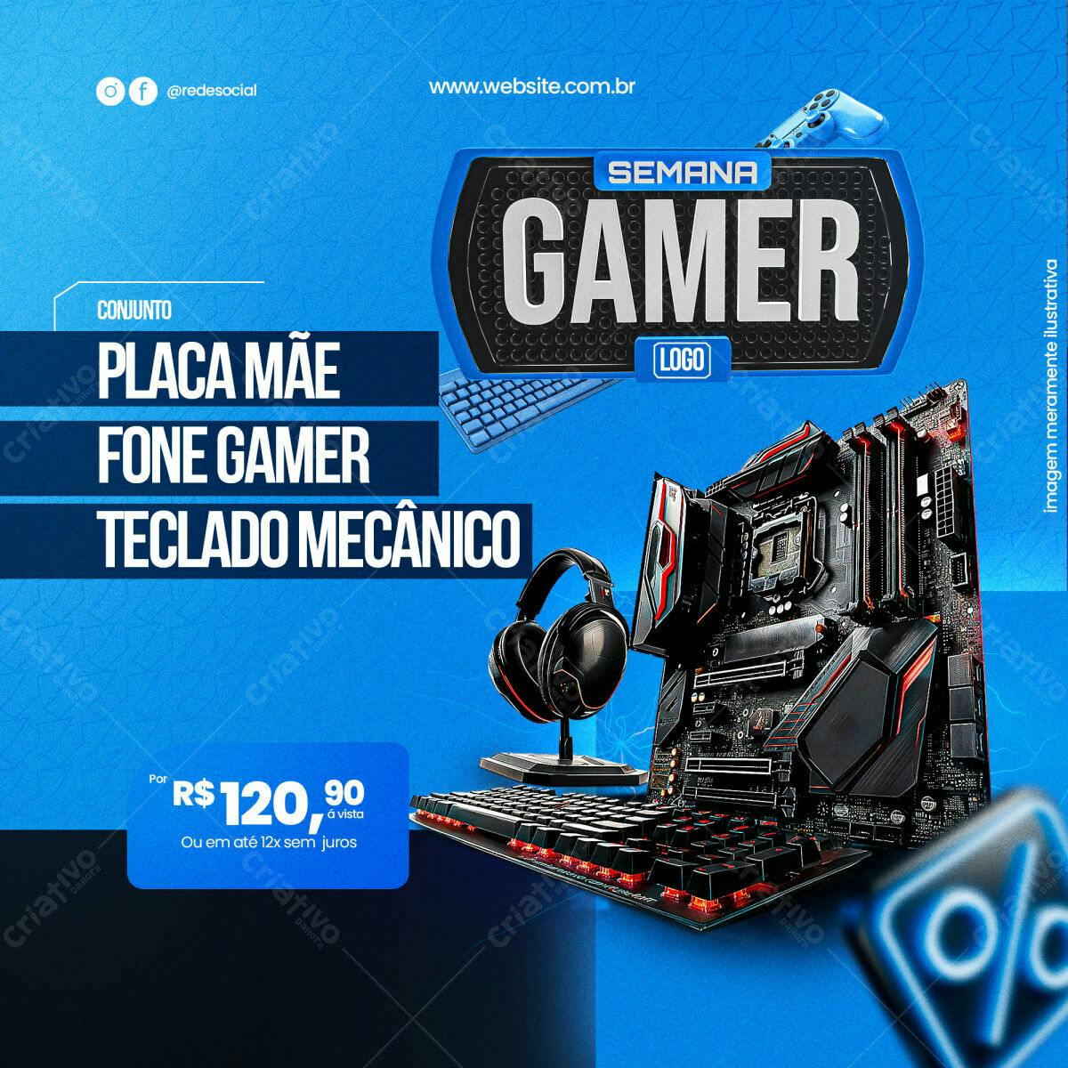 Banner Semana Gamer PSD Editável