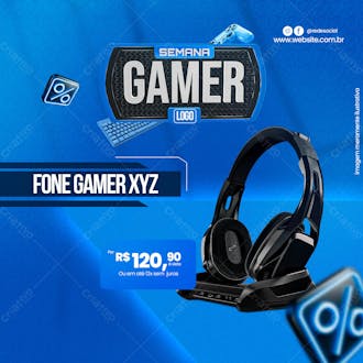 Semana gamer post 04 psd editável