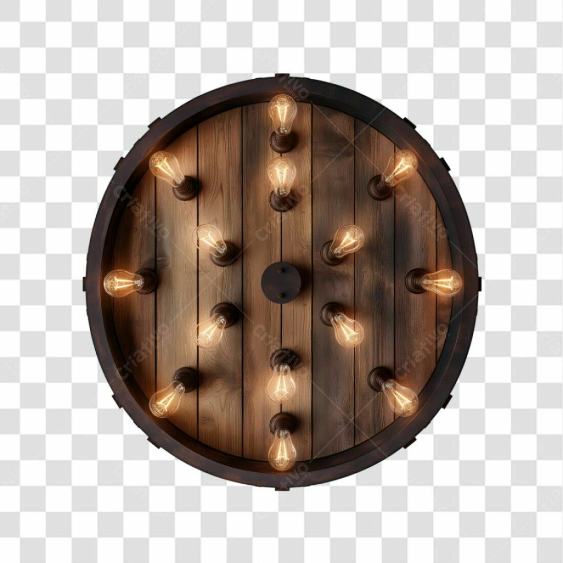 Lustre rústico PNG com fundo transparente