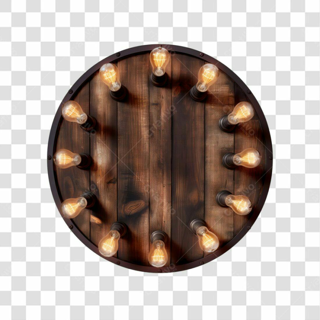 Icone Luzes Vintage Madeira PNG com fundo transparente