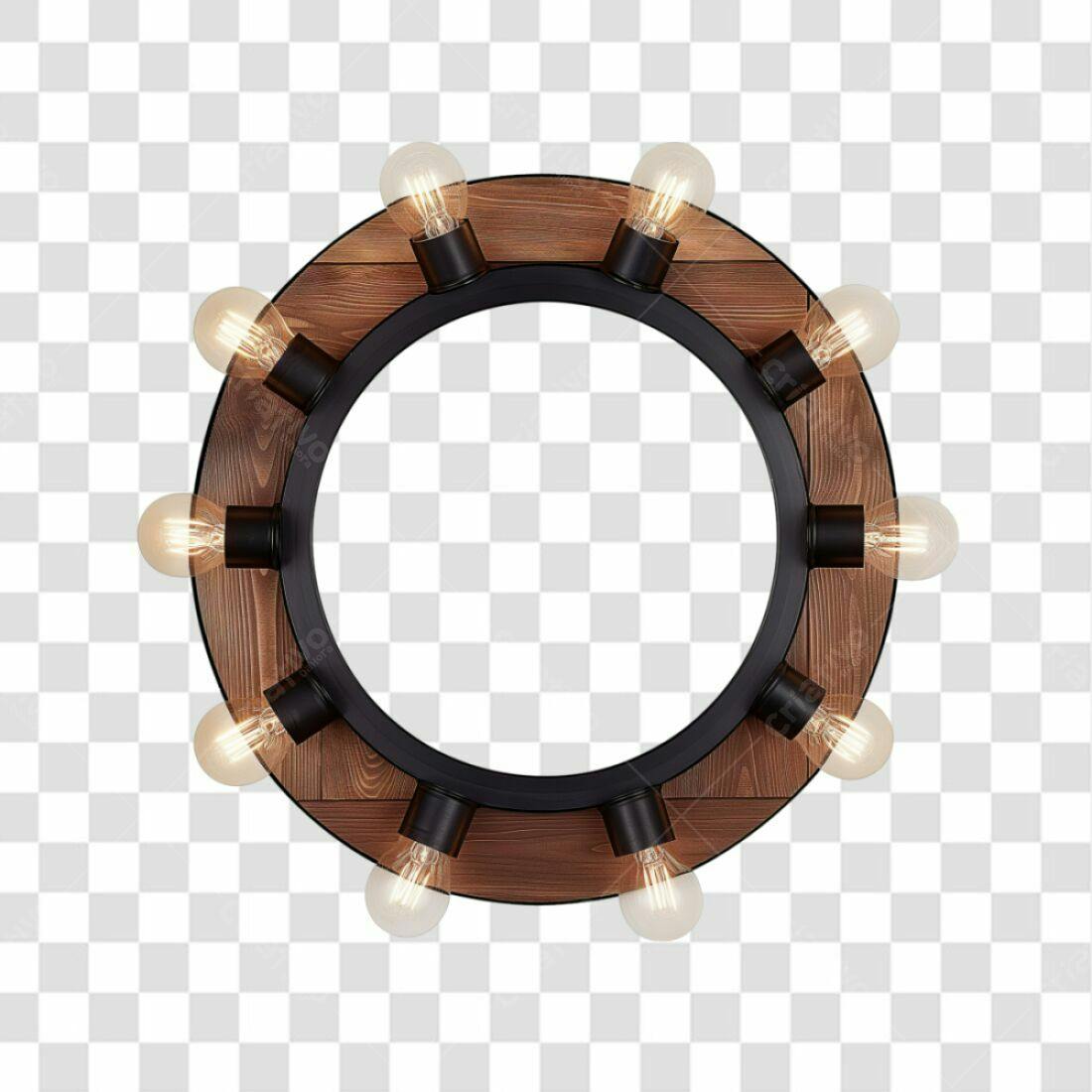 Moldura PNG com fundo transparente estilo vintage