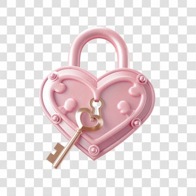 Cadeado Rosa De Coração Png Transparente