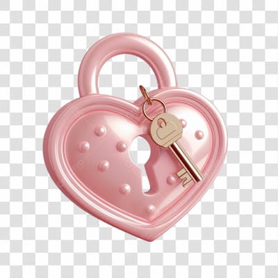 Cadeado Rosa De Coração Png Transparente