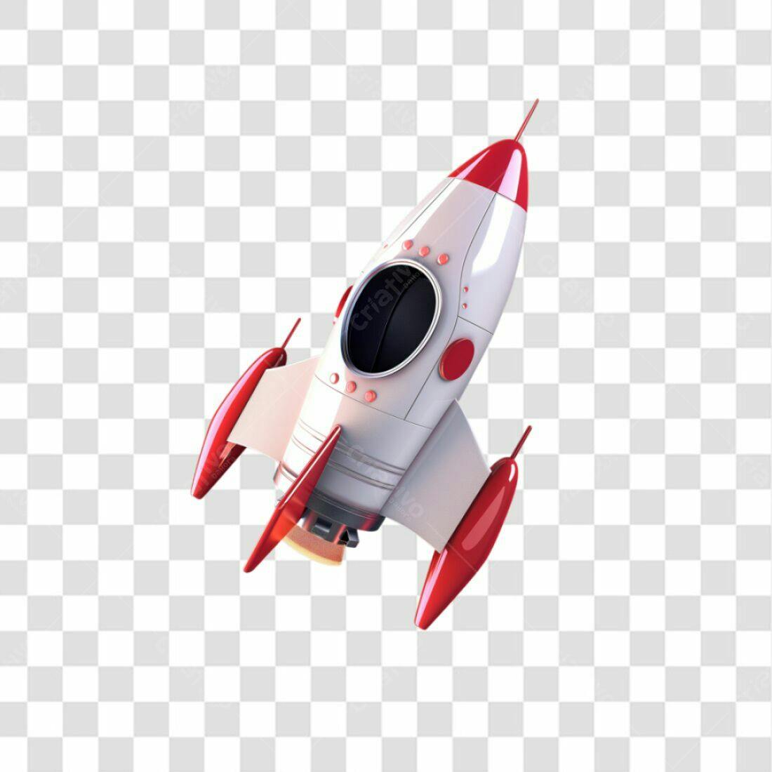 Ícone foguete espacial PNG com fundo transparente