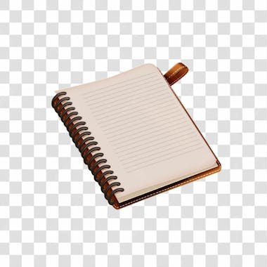 Caderno de escola com linhas png transparente