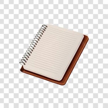 Caderno de escola com linhas png transparente