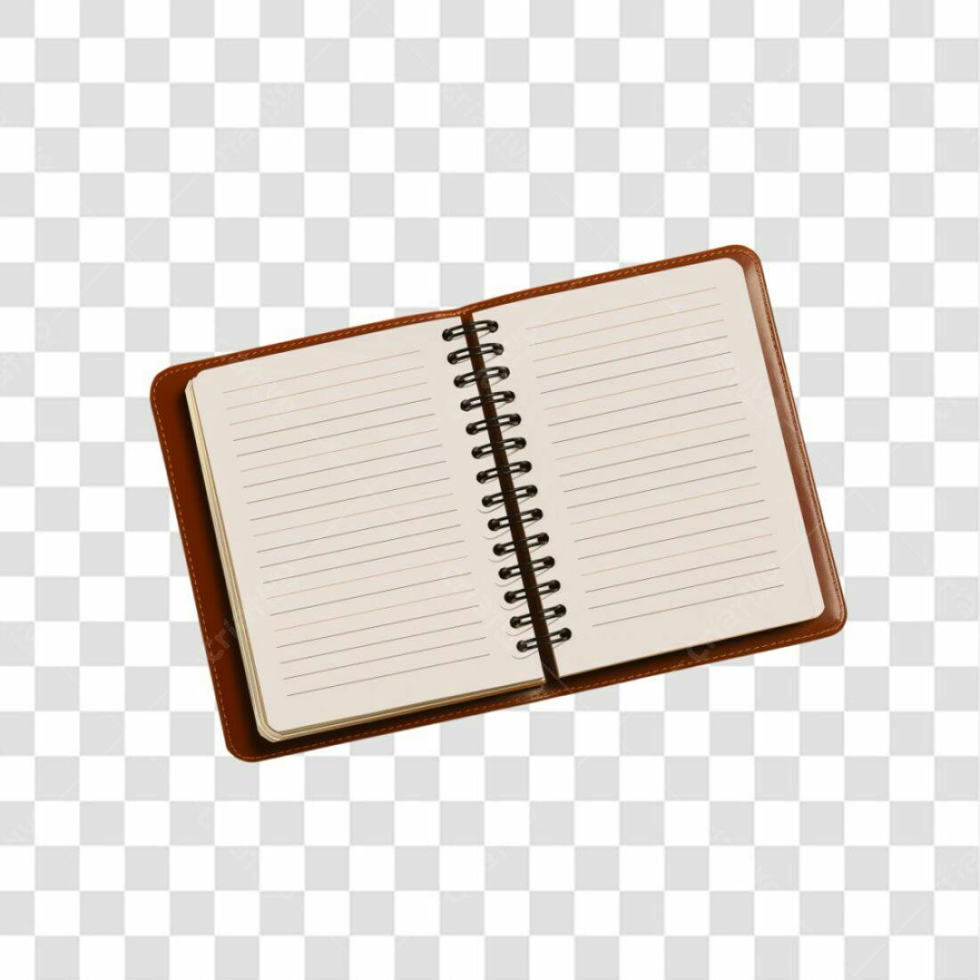 Icone caderno espiral PNG com fundo transparente
