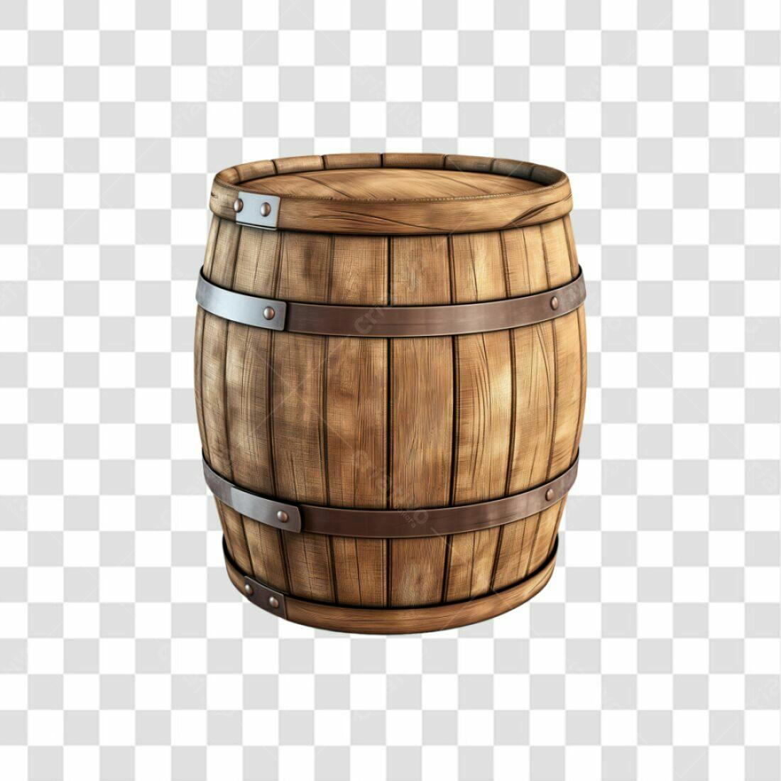 Icone Barril Madeira PNG com fundo transparente