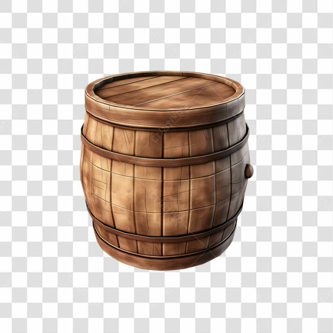 Icone Barril Madeira PNG com fundo transparente