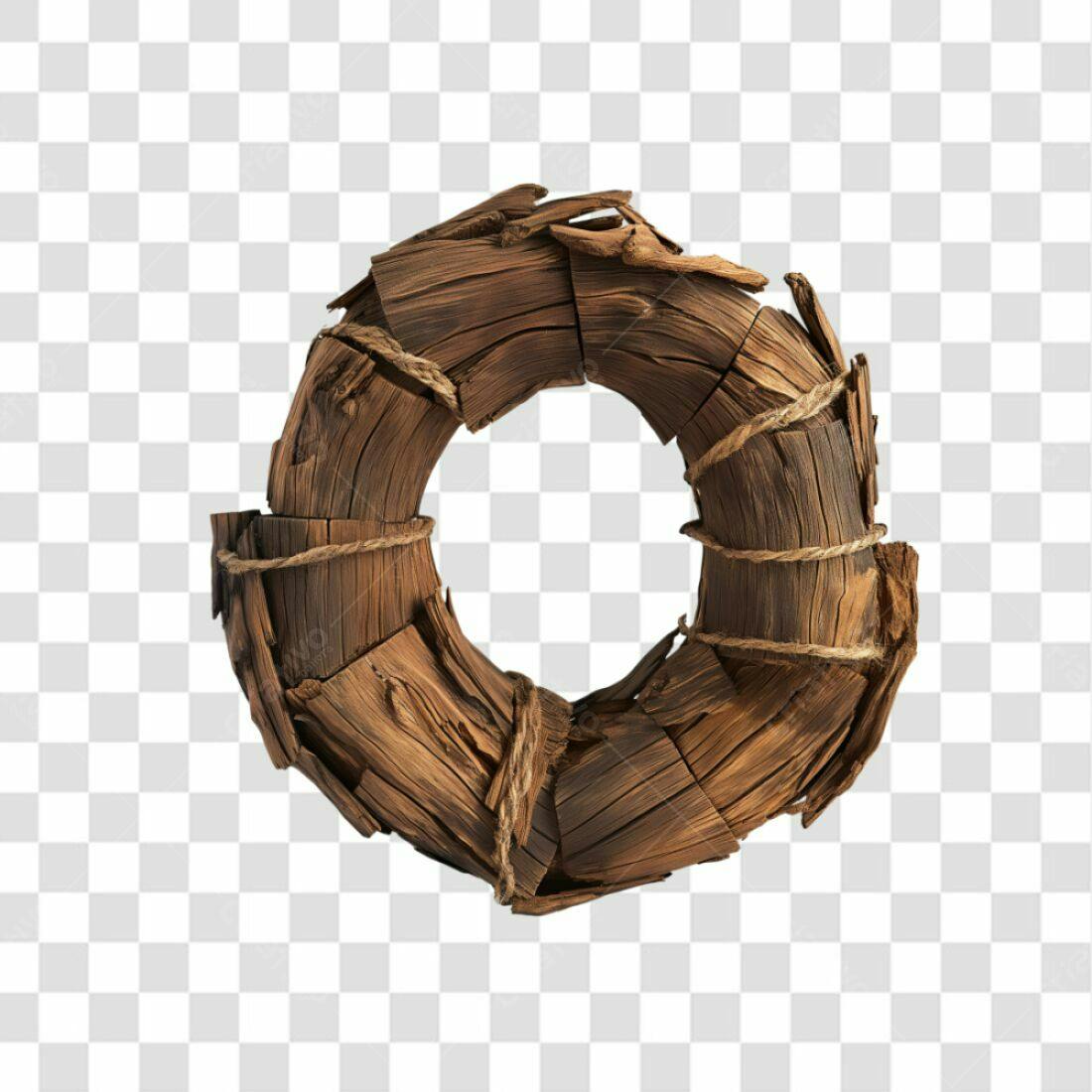 Moldura de Madeira Rustica PNG com fundo transparente