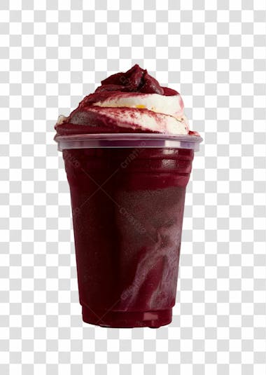 Copo de açaí png transparente