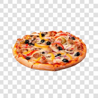 Pizza vários sabores png transparente