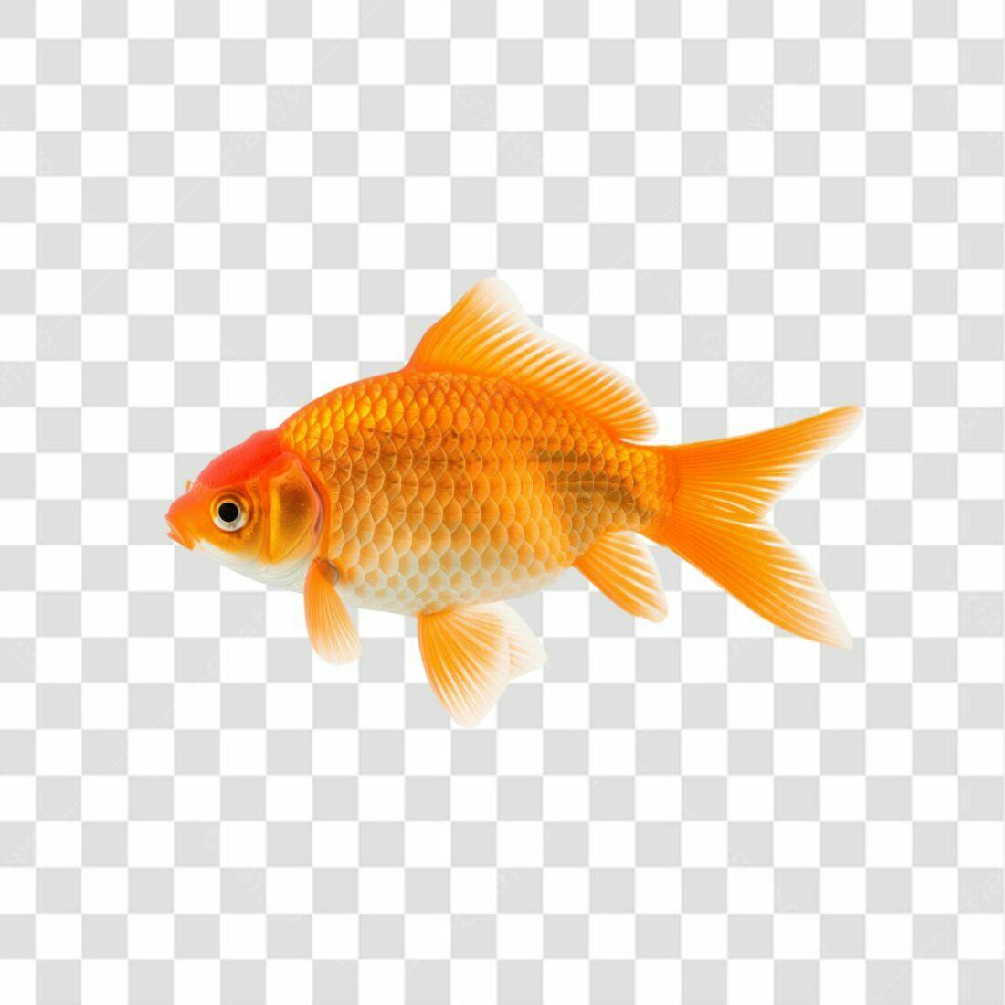 Icone Peixe Dourado PNG com fundo transparente