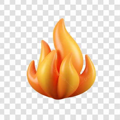 Chamas 3D Png Transparente
