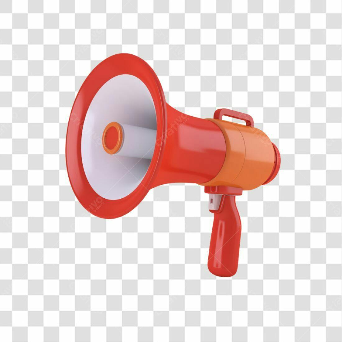 Icone Megafone Vermelho PNG com fundo transparente