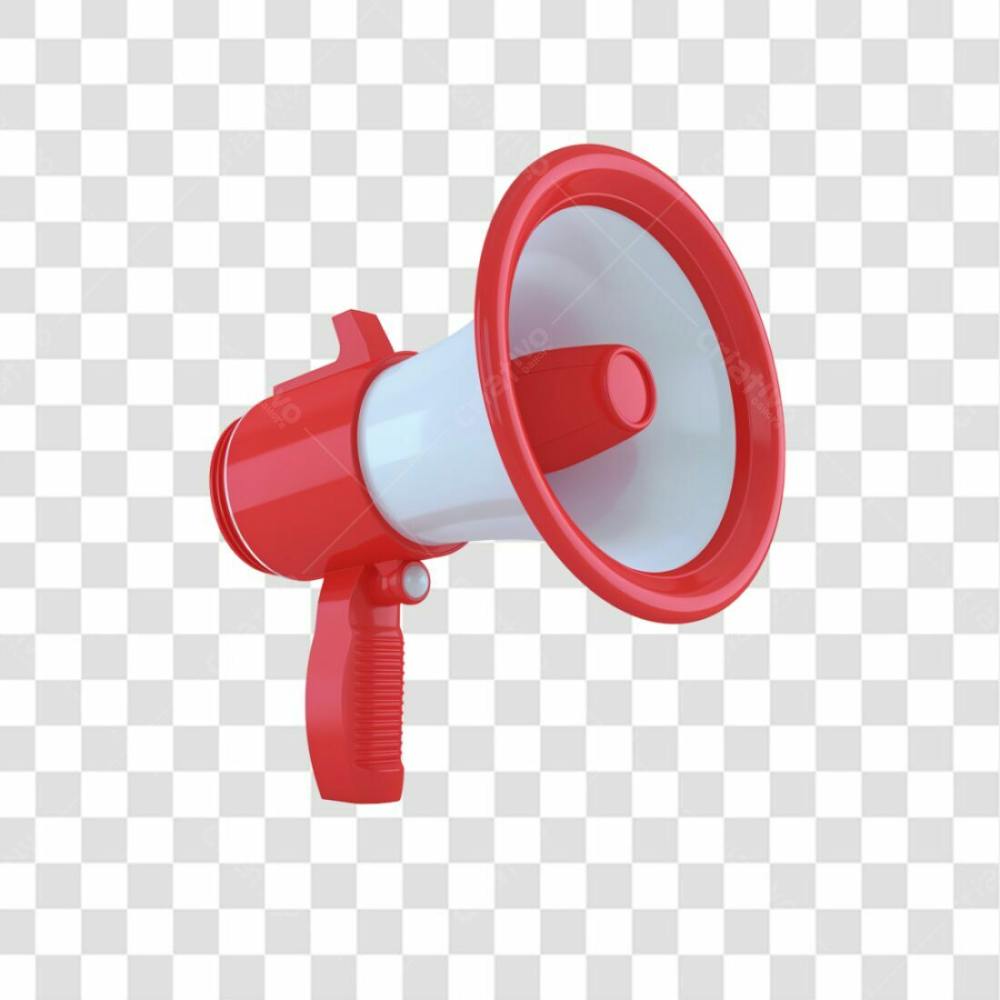 Megafone 3D Png Transparente