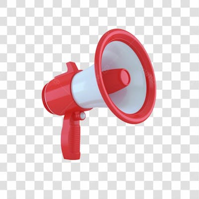 Megafone 3D Png Transparente