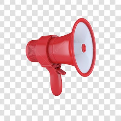 Megafone 3D Png Transparente