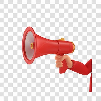 Megafone 3D Png Transparente