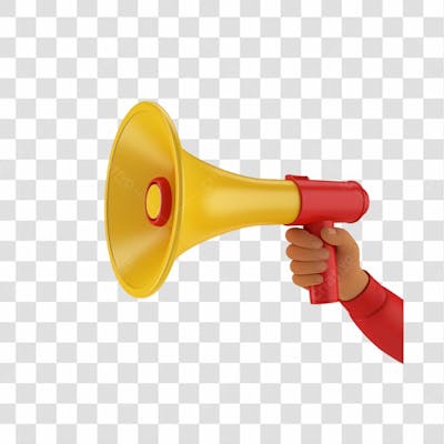 Megafone 3D Png Transparente