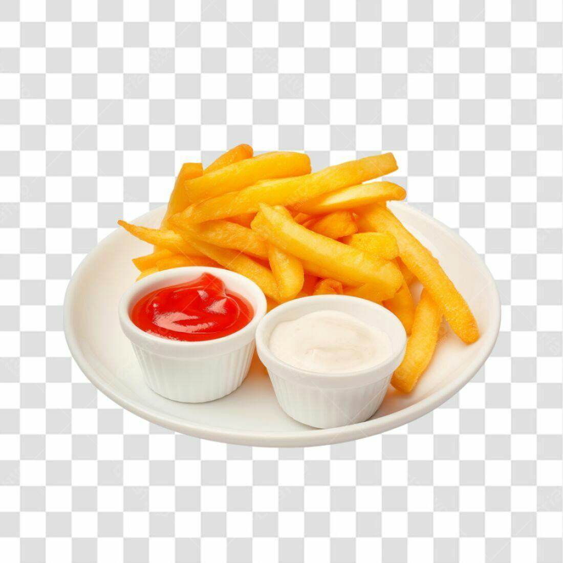 Imagem Batata Frita Molho PNG com fundo transparente
