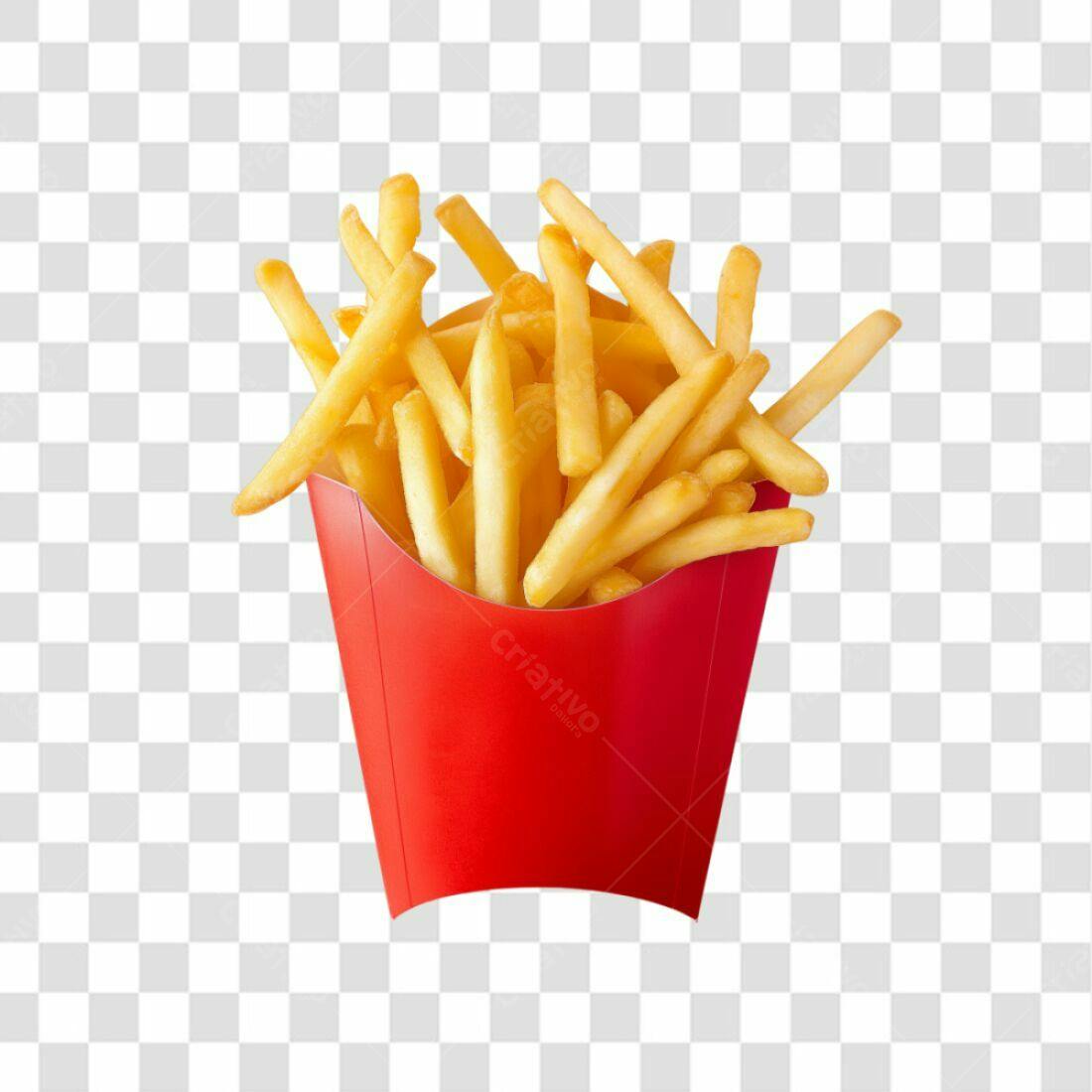 Icone Batata Frita em PNG com fundo transparente