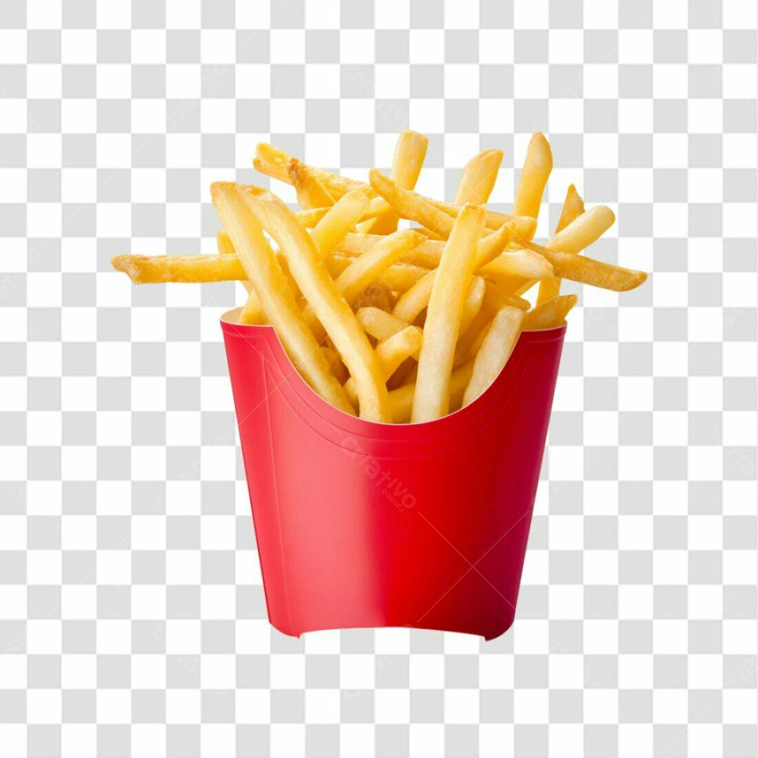 Icone Batata Frita PNG com fundo transparente