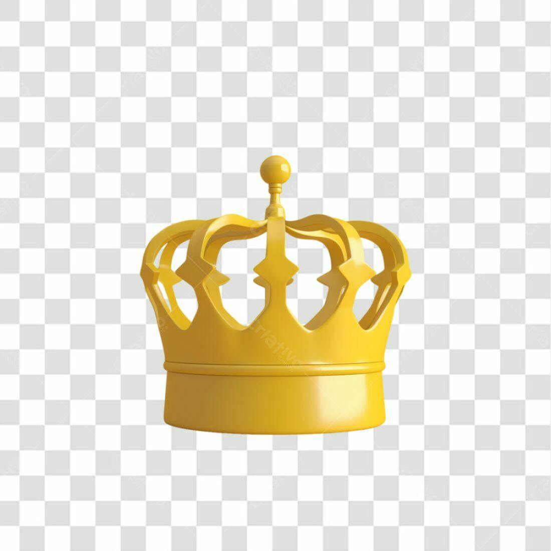 Icone Coroa Real PNG com fundo transparente