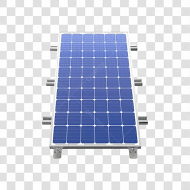 Placa solar 3d png transparente