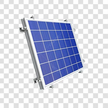 Placa solar 3d png transparente