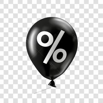 Balão promoções com porcentagem png transparente