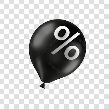 Balão promoções com porcentagem png transparente