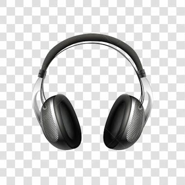 Fone headset 3d png transparente