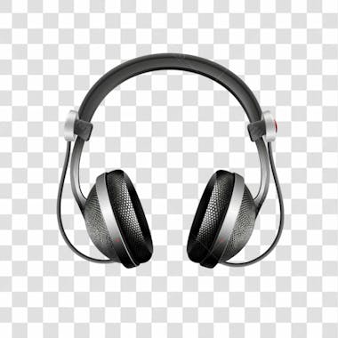 Fone headset 3d png transparente