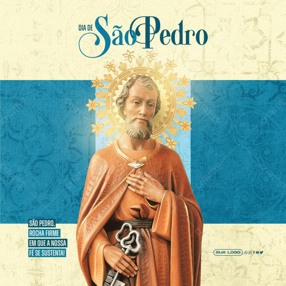 Imagem Dia de São Pedro PSD Editável