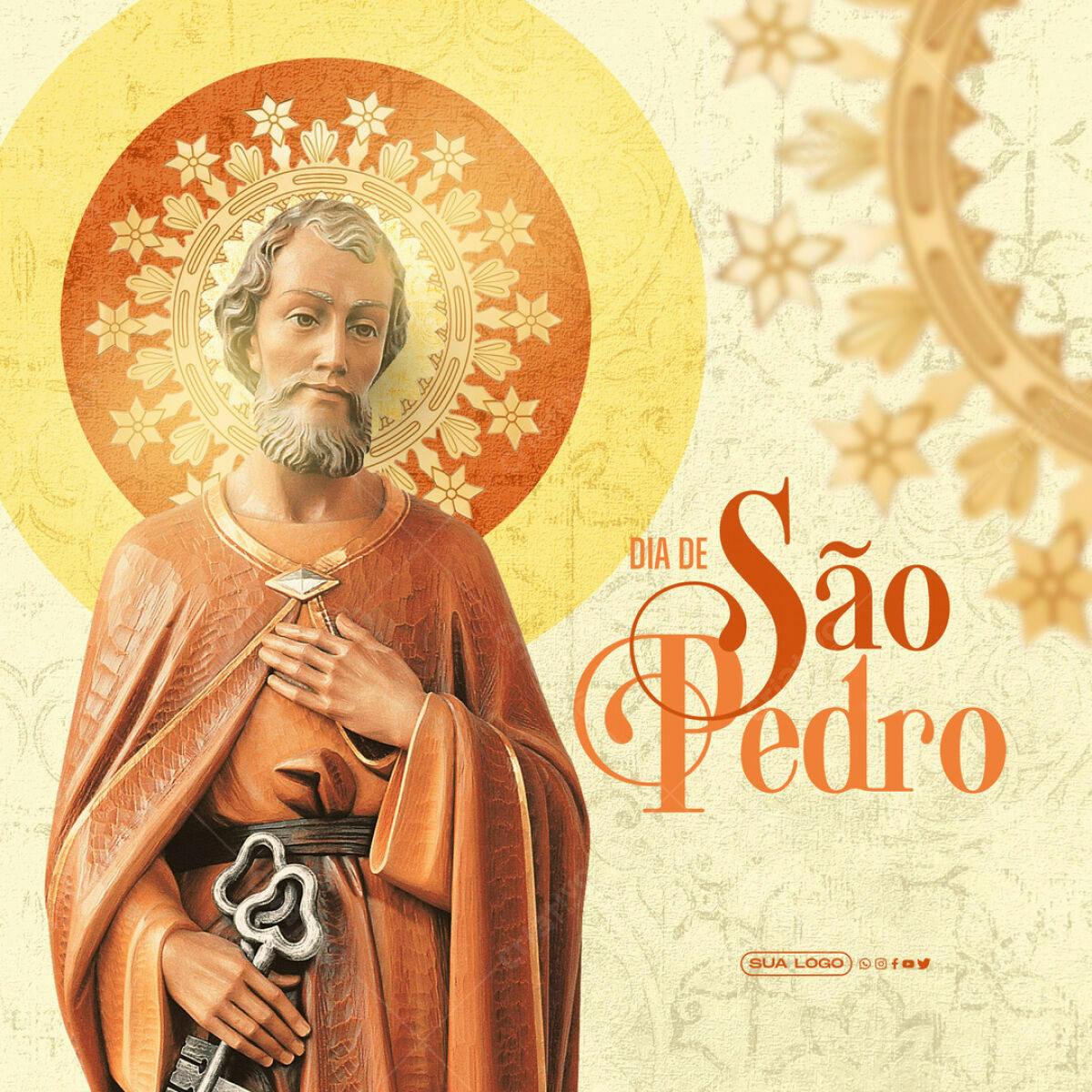 Imagem Dia de São Pedro PSD Editável