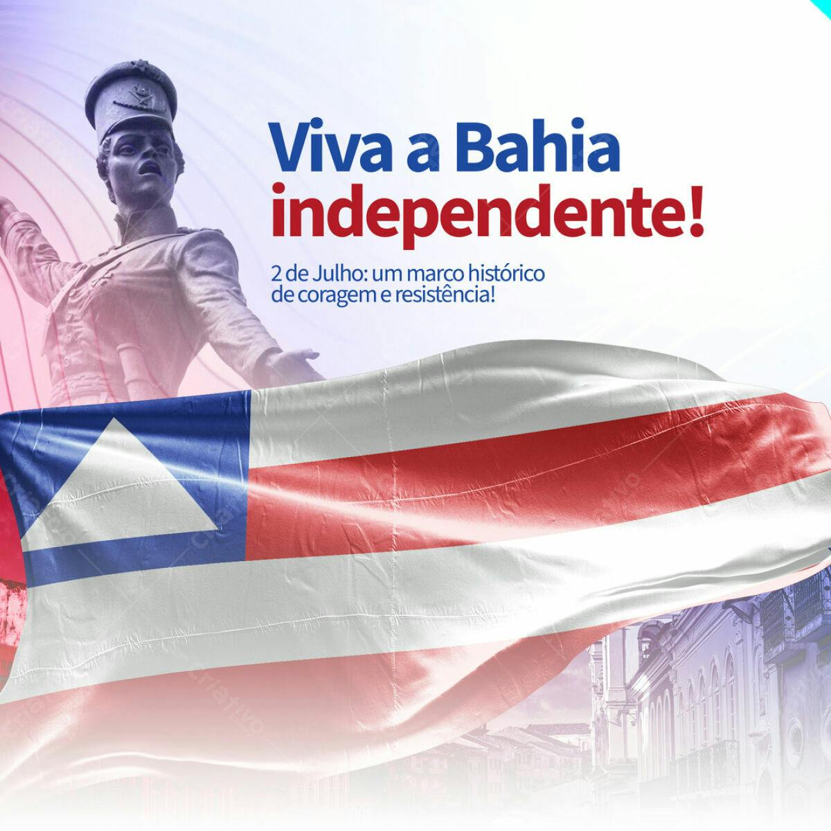 PSD para 2 de Julho - Independência da Bahia PSD Editável