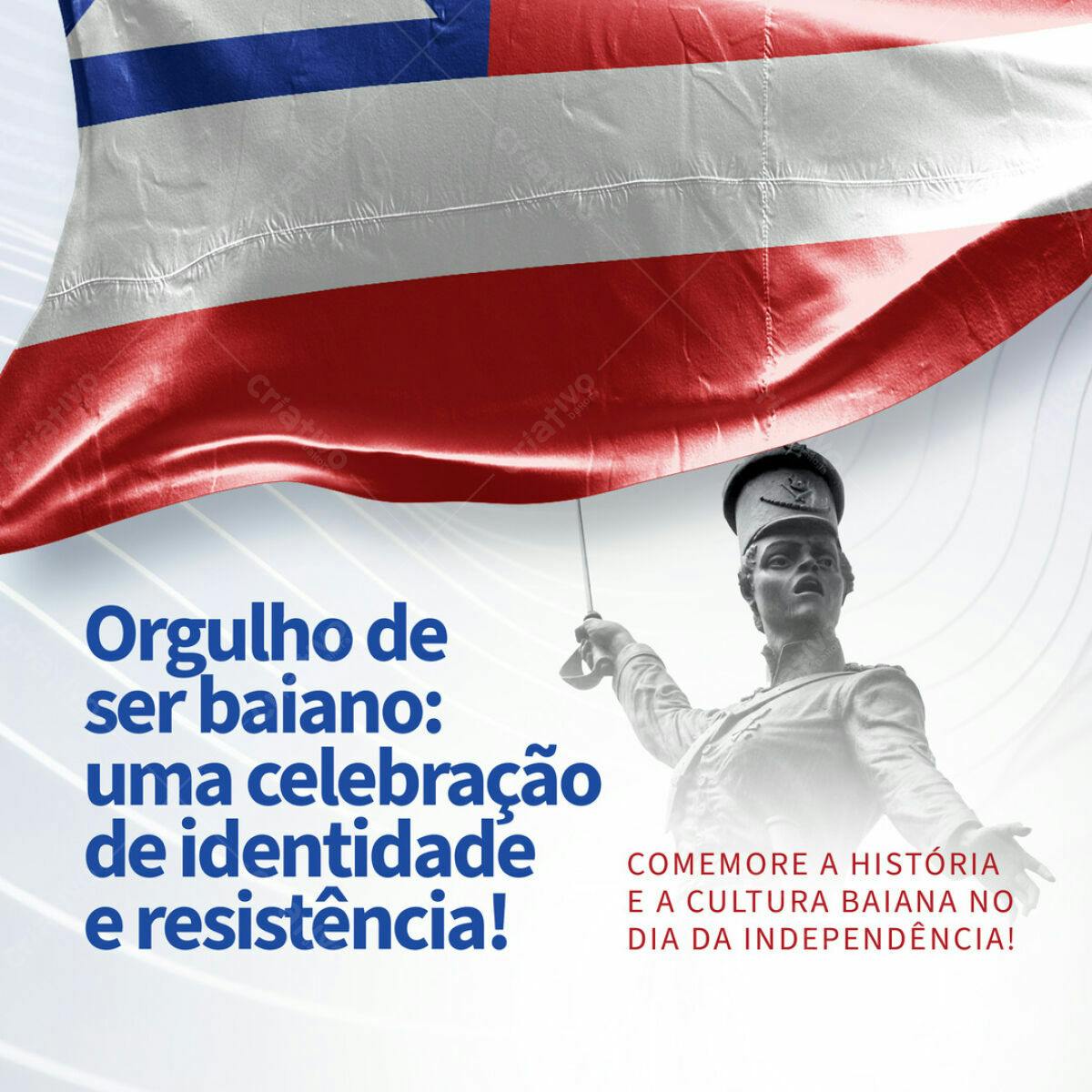 PSD para Dia da Independência da Bahia Editável